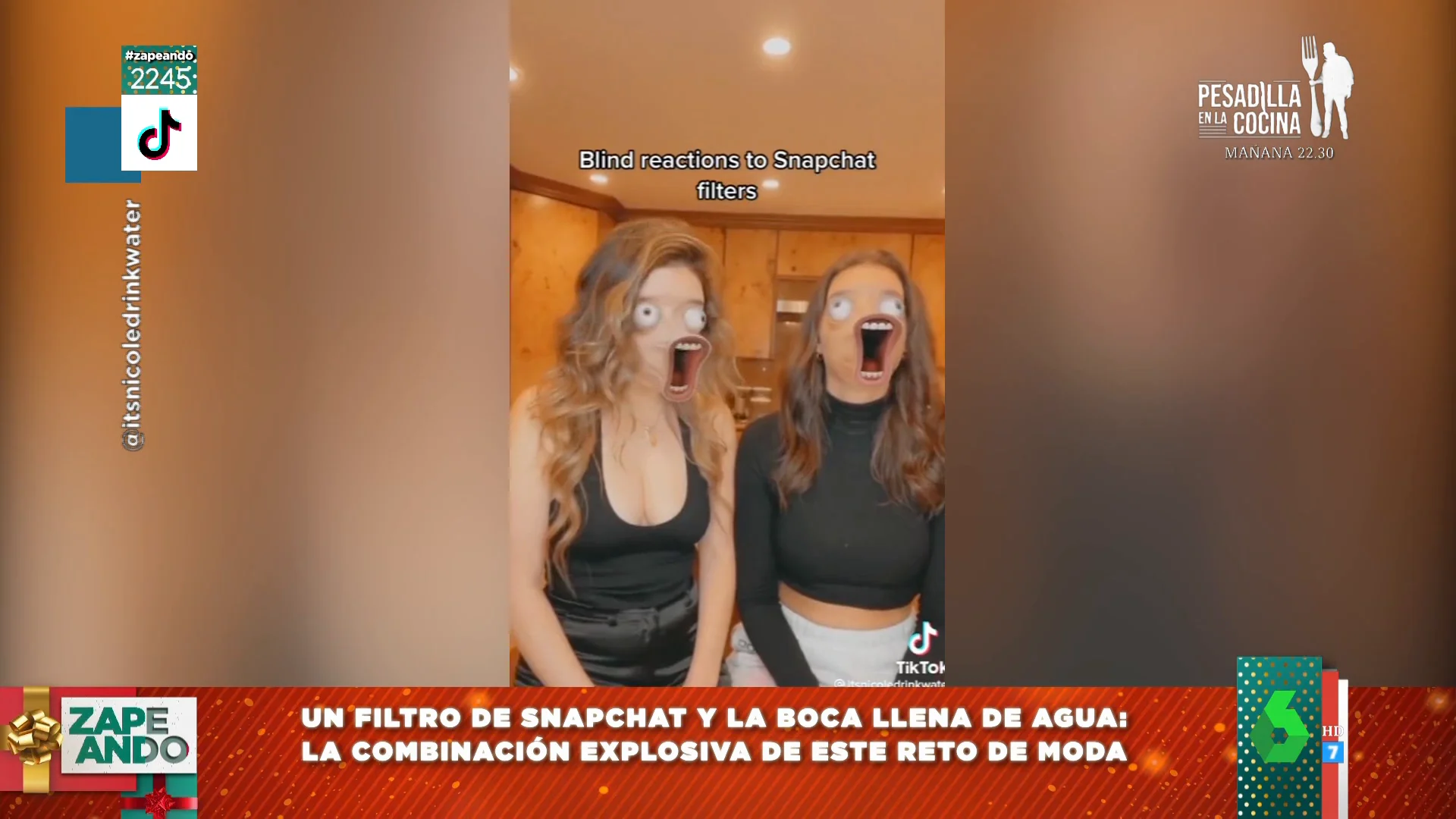 Este es el challenge viral de Tik Tok con el que no podrás parar de reír y de escupir