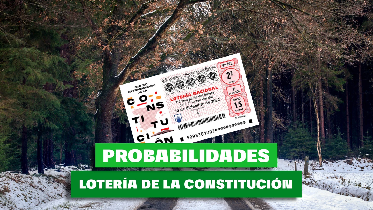 Estas son las probabilidades de ganar el premio de la Lotería de la Constitución Estas son las probabilidades de ganar el premio de la Lotería de la Constitución