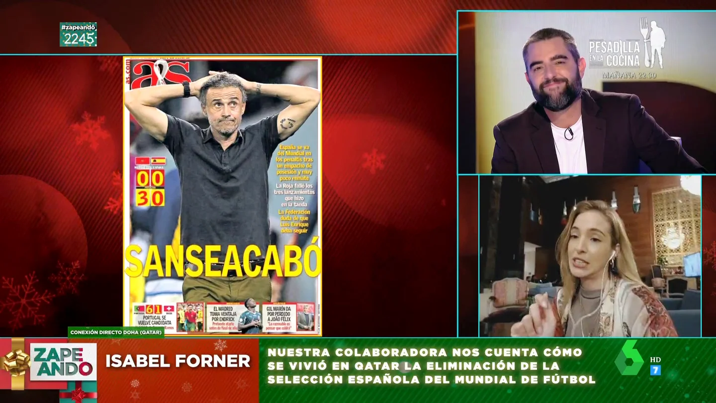 Isabel Forner defiende a Luis Enrique tras la eliminación de España: "Usar esas palabras contra él es pasarse cinco pueblos" Isabel Forner defiende a Luis Enrique tras la eliminación de España: "Usar esas palabras contra él es pasarse cinco pueblos"