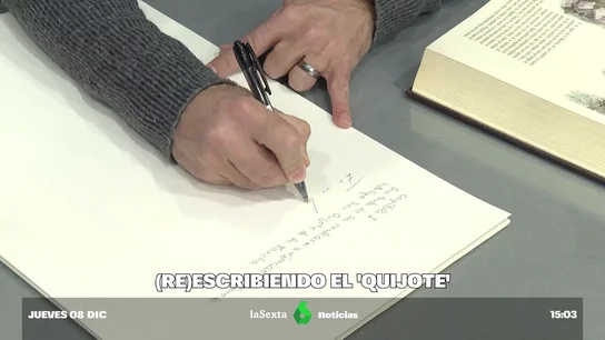 Mari Carmen, la bibliotecaria de Órgiva que ha puesto al pueblo a escribir a mano el 'Quijote' Mari Carmen, la bibliotecaria de Órgiva que ha puesto al pueblo a escribir a mano el 'Quijote'