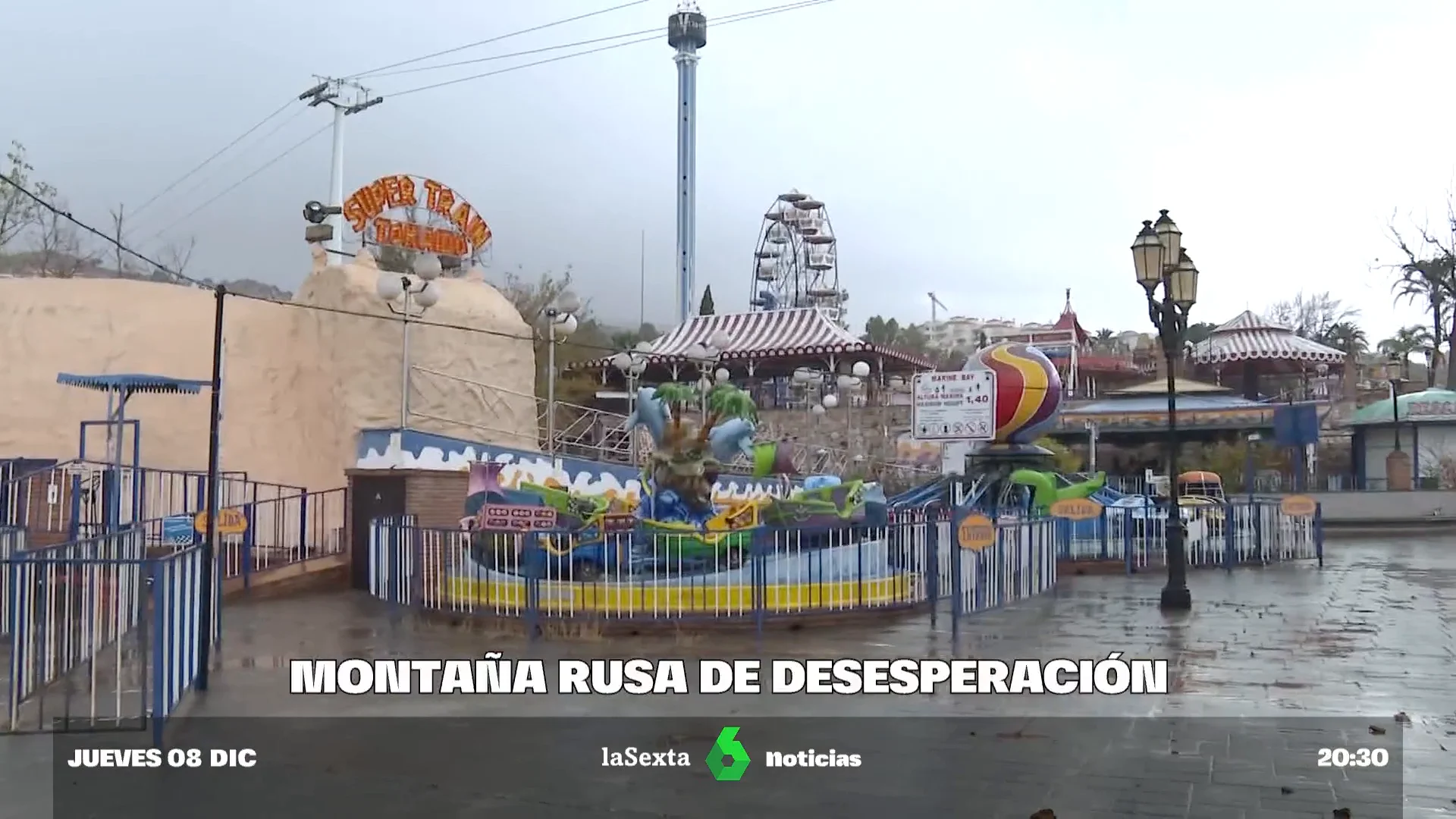 la desesperada situación de los trabajadores del parque de atracciones Tívoli