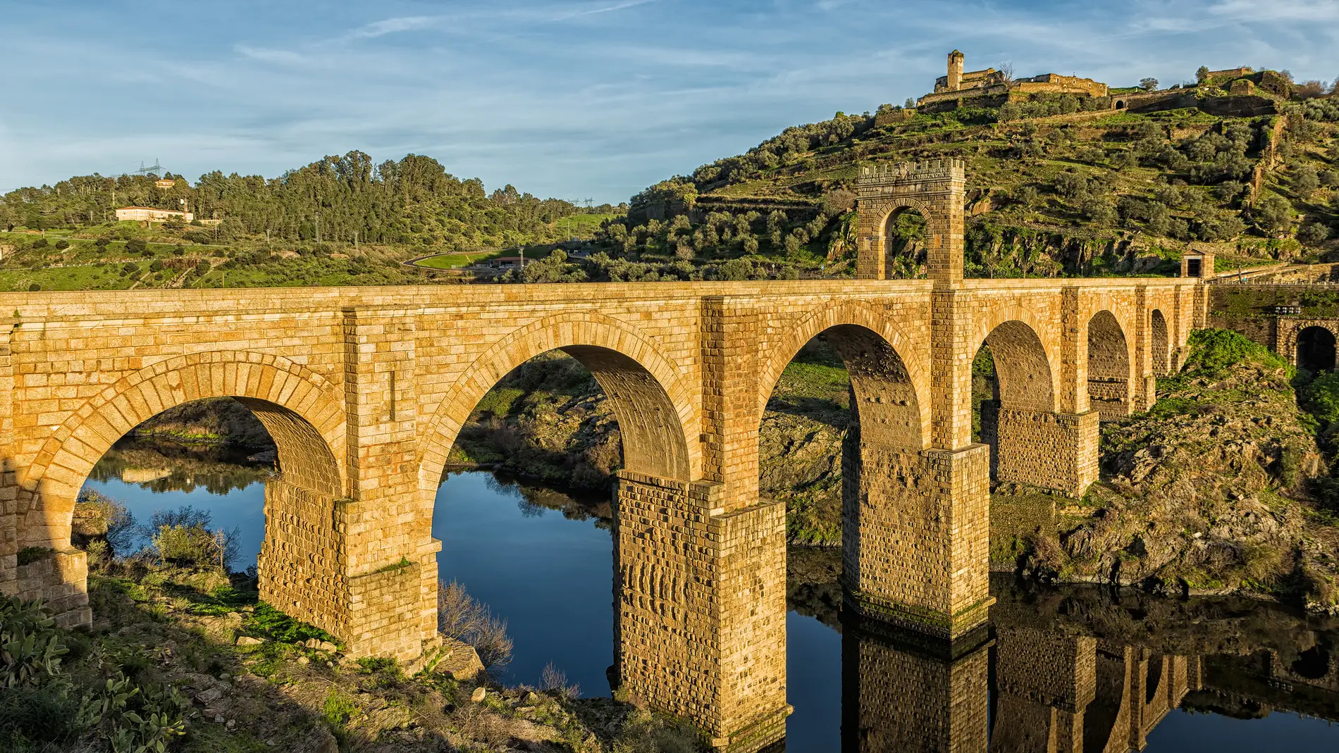 Puente romano de Alcántara, en Cáceres