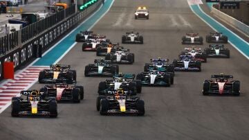 Salida en el GP de Abu Dhabi