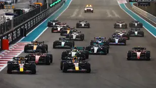 Salida en el GP de Abu Dhabi