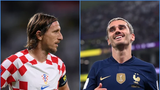 Modric, con Croacia; Griezmann, con Francia Modric, con Croacia; Griezmann, con Francia
