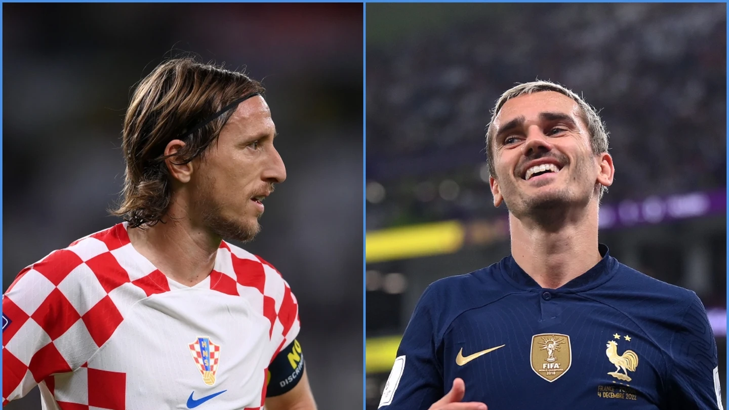 Modric, con Croacia; Griezmann, con Francia Modric, con Croacia; Griezmann, con Francia