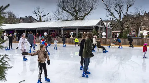 Pista de hielo en Amsterdam Pista de hielo en Amsterdam