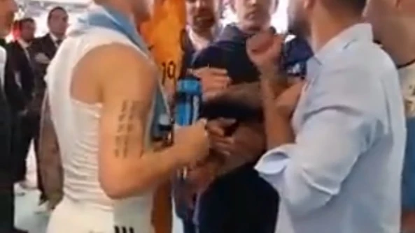 Weghorst, Lautaro Martínez, Kun Agüero y Lisandro Martínez