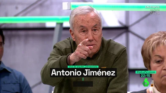 Antonio, jubilado, sobre las pensiones: "Se podría hacer algo para que subieran un poquito desde abajo y un poquito menos desde arriba" Antonio, jubilado, sobre las pensiones: "Se podría hacer algo para que subieran un poquito desde abajo y un poquito menos desde arriba"