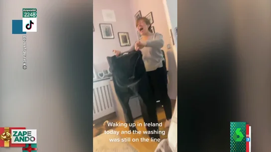 El vídeo viral de un pantalón congelado "sosteniéndose solo" tras pasar la noche en el tendal El vídeo viral de un pantalón congelado "sosteniéndose solo" tras pasar la noche en el tendal