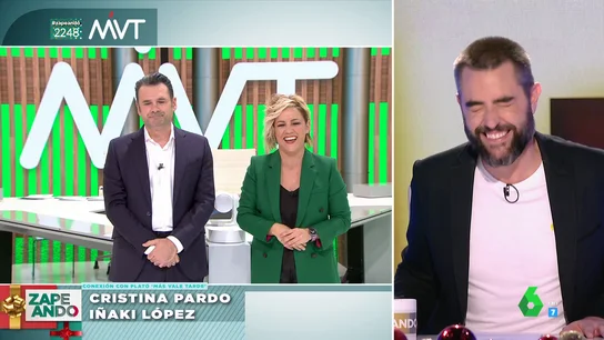 El percance de Cristina Pardo con Iñaki López en la fiesta de laSexta: "Se le fue el calor cuando le tiré media cerveza encima" El percance de Cristina Pardo con Iñaki López en la fiesta de laSexta: "Se le fue el calor cuando le tiré media cerveza encima"