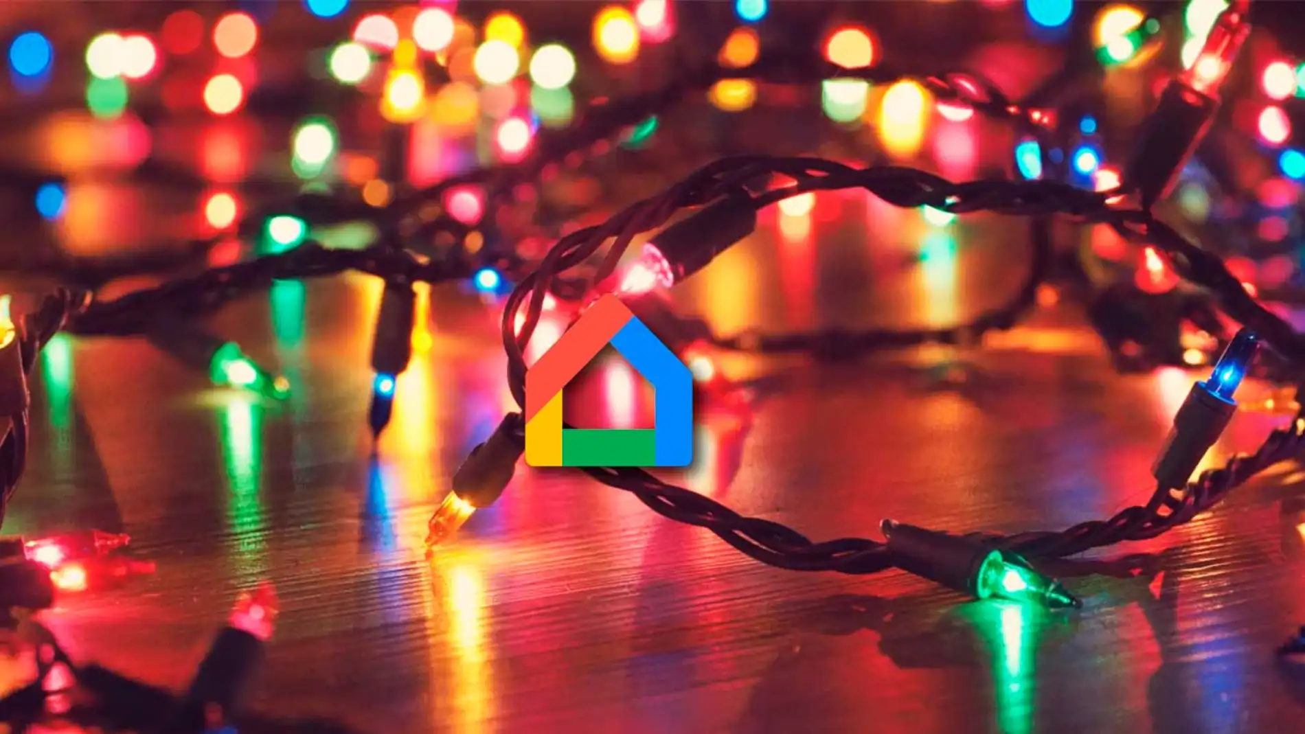 Rutina encendido luces navideñas Google Home