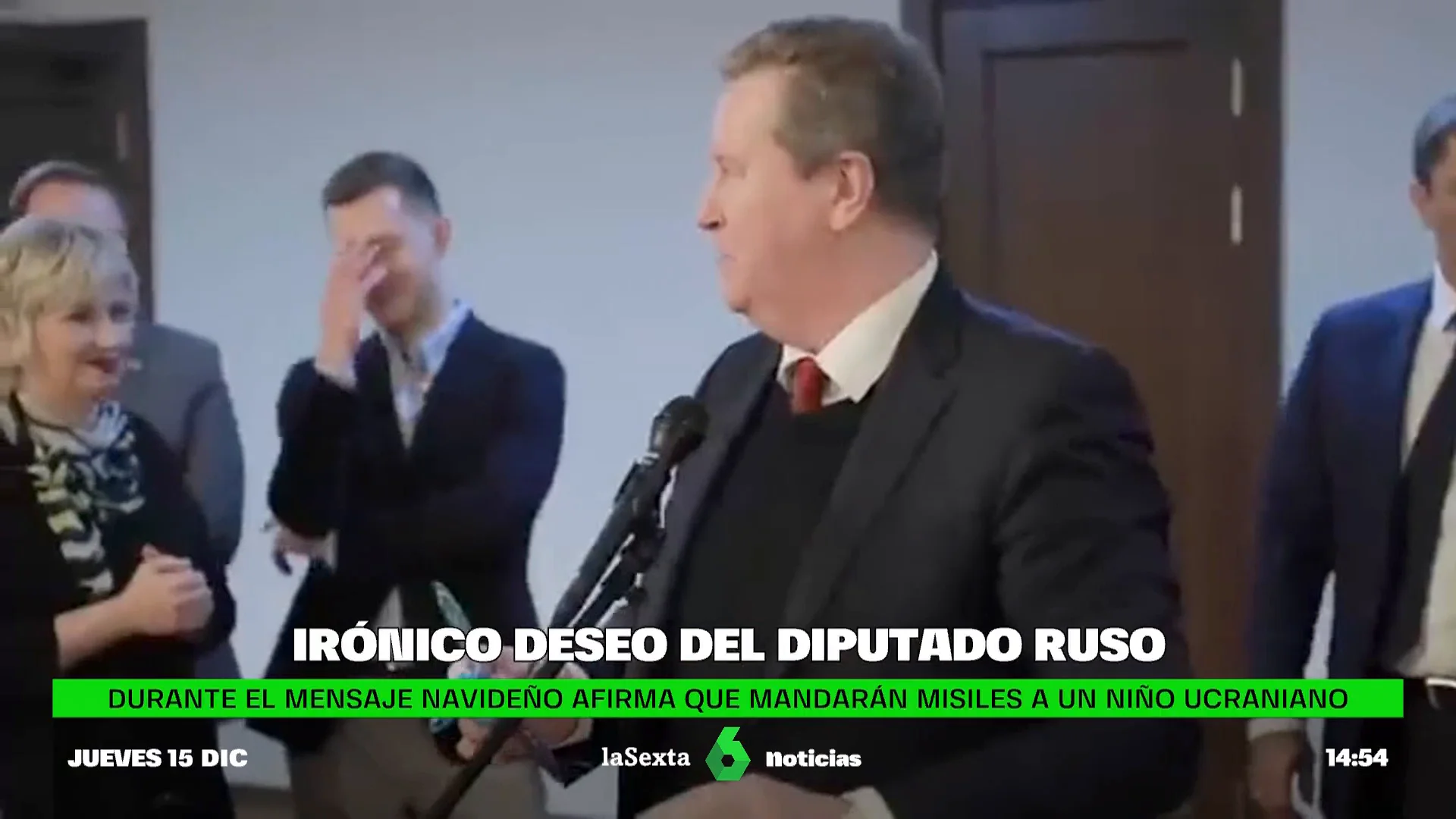 Un diputado ruso bromea sobre enviar misiles a un niño ucraniano tras leer su carta de Navidad