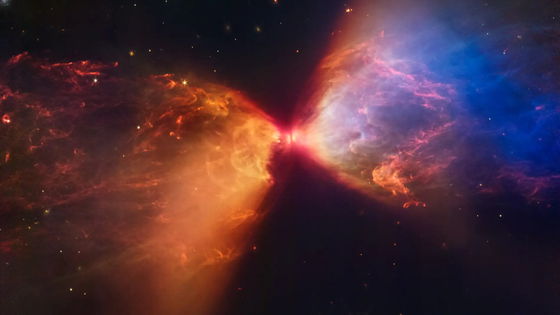 El telescopio espacial James Webb ha captado un ardiente ‘reloj de arena’ durante la formación de una nueva estrella El telescopio espacial James Webb ha captado un ardiente ‘reloj de arena’ durante la formación de una nueva estrella