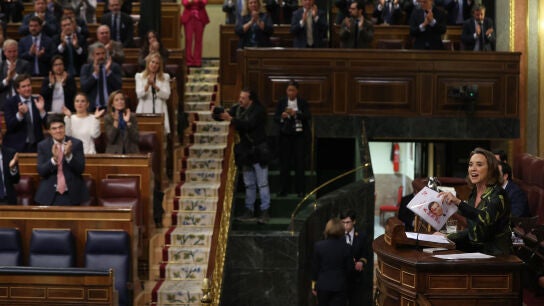 La portavoz del PP, Cuca Gamarra, en el Congreso