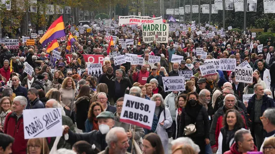 Protesta contra la privatización de la sanidad Protesta contra la privatización de la sanidad