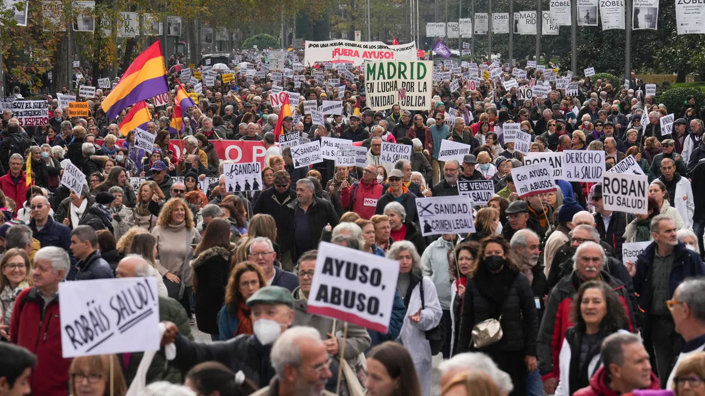 Protesta contra la privatización de la sanidad Protesta contra la privatización de la sanidad