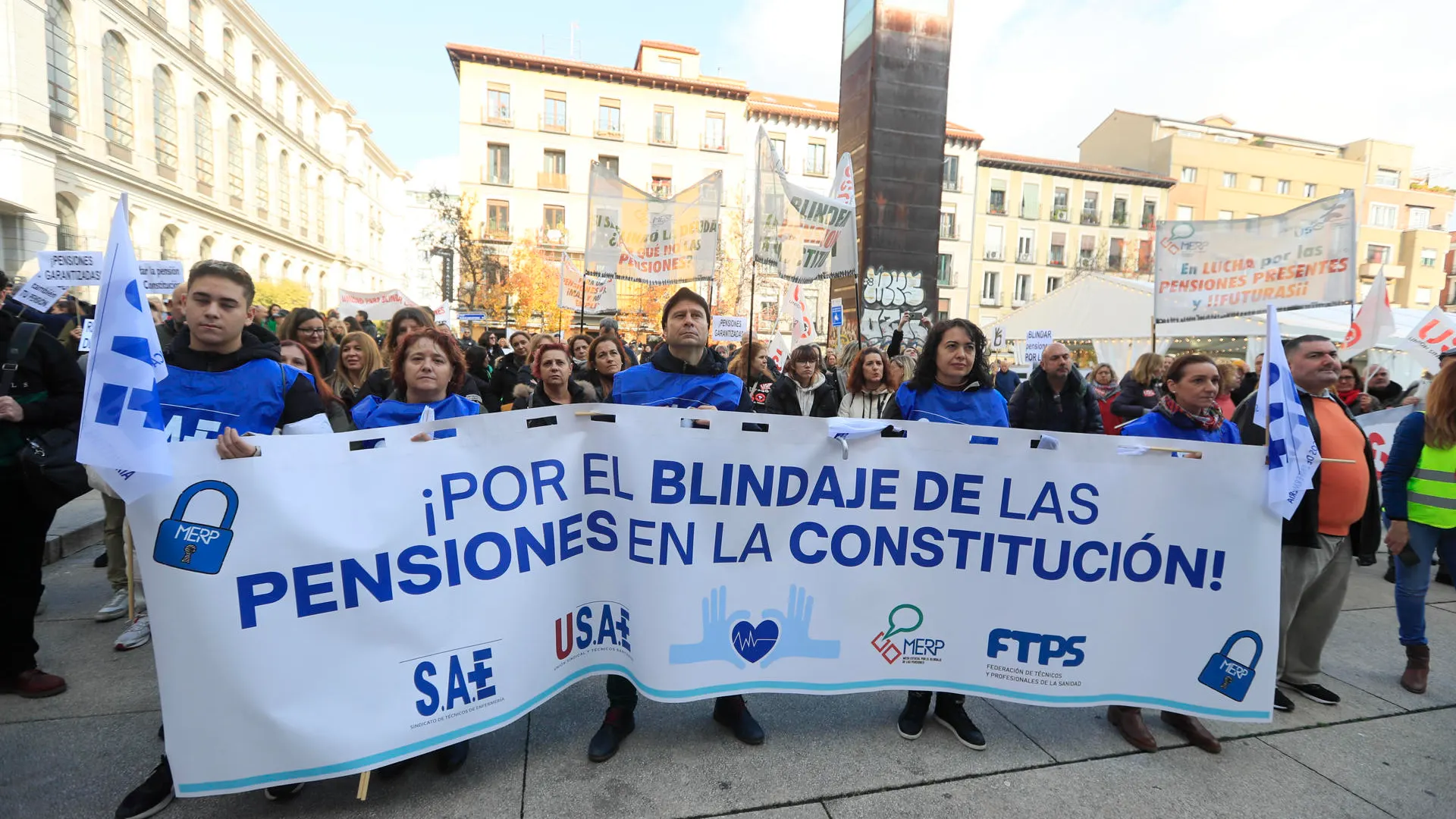 Manifestación en Madrid para el blindaje de las pensiones: piden que sean un derecho fundamental