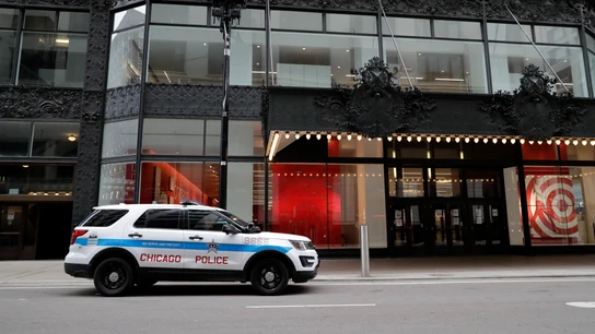 Imagen de archivo de un coche de la Policía de Chicago Imagen de archivo de un coche de la Policía de Chicago