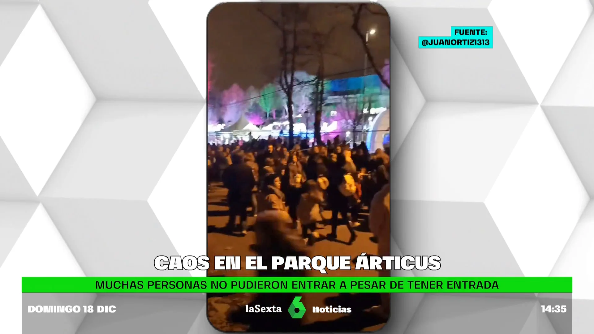 La organización de Árticus ha reubicado en nuevas fechas a los visitantes con entrada general para este domingo con el objetivo de evitar aglomeraciones como las registradas el sábado. En un comunicado, ha indicado así que la organización quiere "ser precavida" con sus aforos y ofrecerá a estas personas visitar Árticus "otro día de su elección", en función de la disponibilidad.