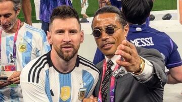 'Salt Bae', con Leo Messi