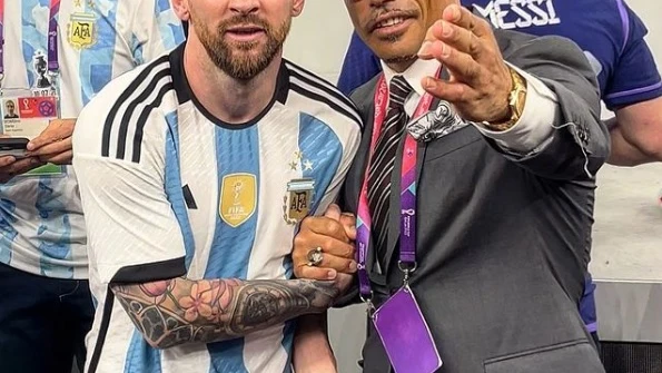 'Salt Bae', con Leo Messi