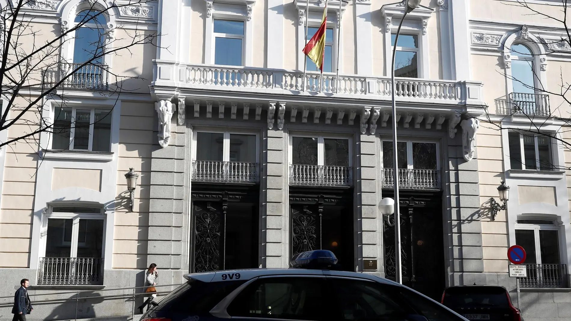 Imagen de la sede del Consejo General del Poder Judicial (CGPJ), en Madrid. 