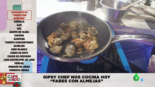 Gipsy Chef te enseña a hacer unas fabes con almejas con "un sabor increíble" en pleno directo Gipsy Chef te enseña a hacer unas fabes con almejas con "un sabor increíble" en pleno directo