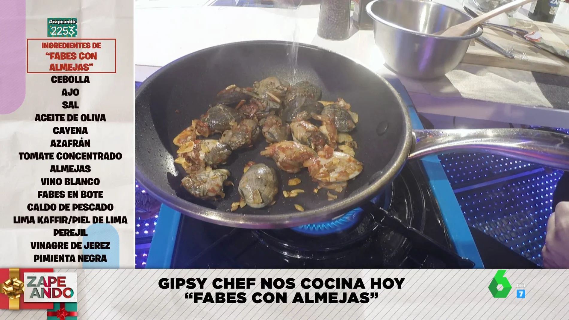  Gipsy Chef te enseña a hacer unas fabes con almejas con "un sabor increíble" en pleno directo