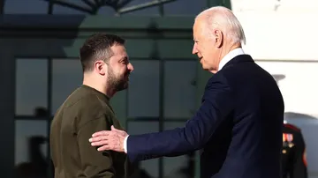 Joe Biden recibe a Volodímir Zelenski en la Casa Blanca (Archivo)