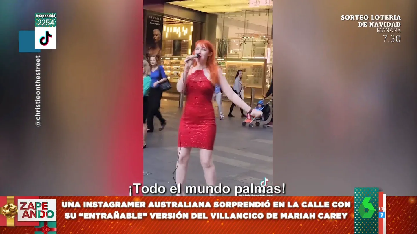 La desafinada versión del villancico de Mariah Carey de una influencer australiana La desafinada versión del villancico de Mariah Carey de una influencer australiana