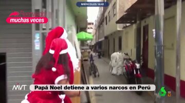 Agentes disfrazados de Papá Noel detienen a varios narcos en Perú