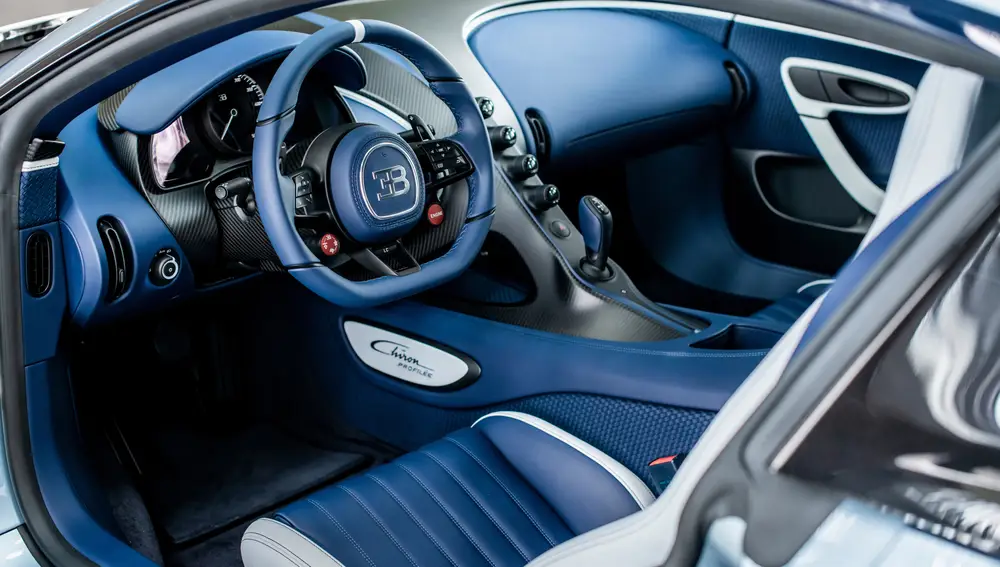 Interior del Bugatti Chiron Profilée 