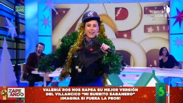 Valeria Ros se convierte en Valeria Baby para rapear en directo: "Tiembla, Arkano, vas a comer de la palma de mi mano"