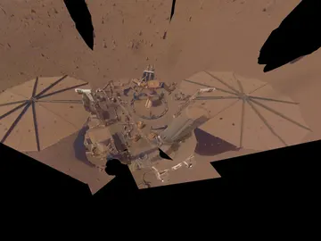 Último selfie de la sonda Insight enviado el 24 de abril de 2022 Último selfie de la sonda Insight enviado el 24 de abril de 2022