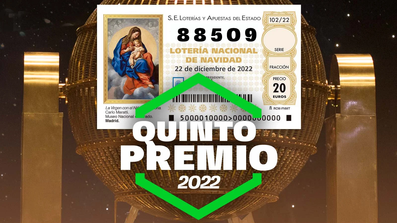 Quinto premio de la Lotería de Navidad 2022