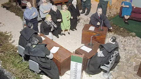 Escena del Belén de Valga Escena del Belén de Valga