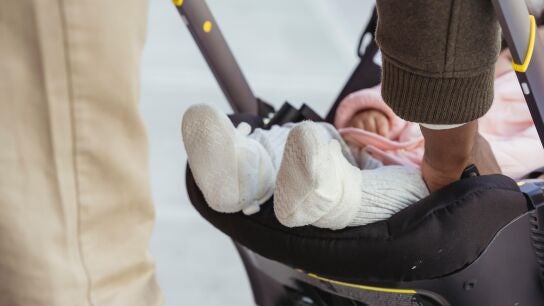 Imagen de archivo de un carrito de beb&eacute;