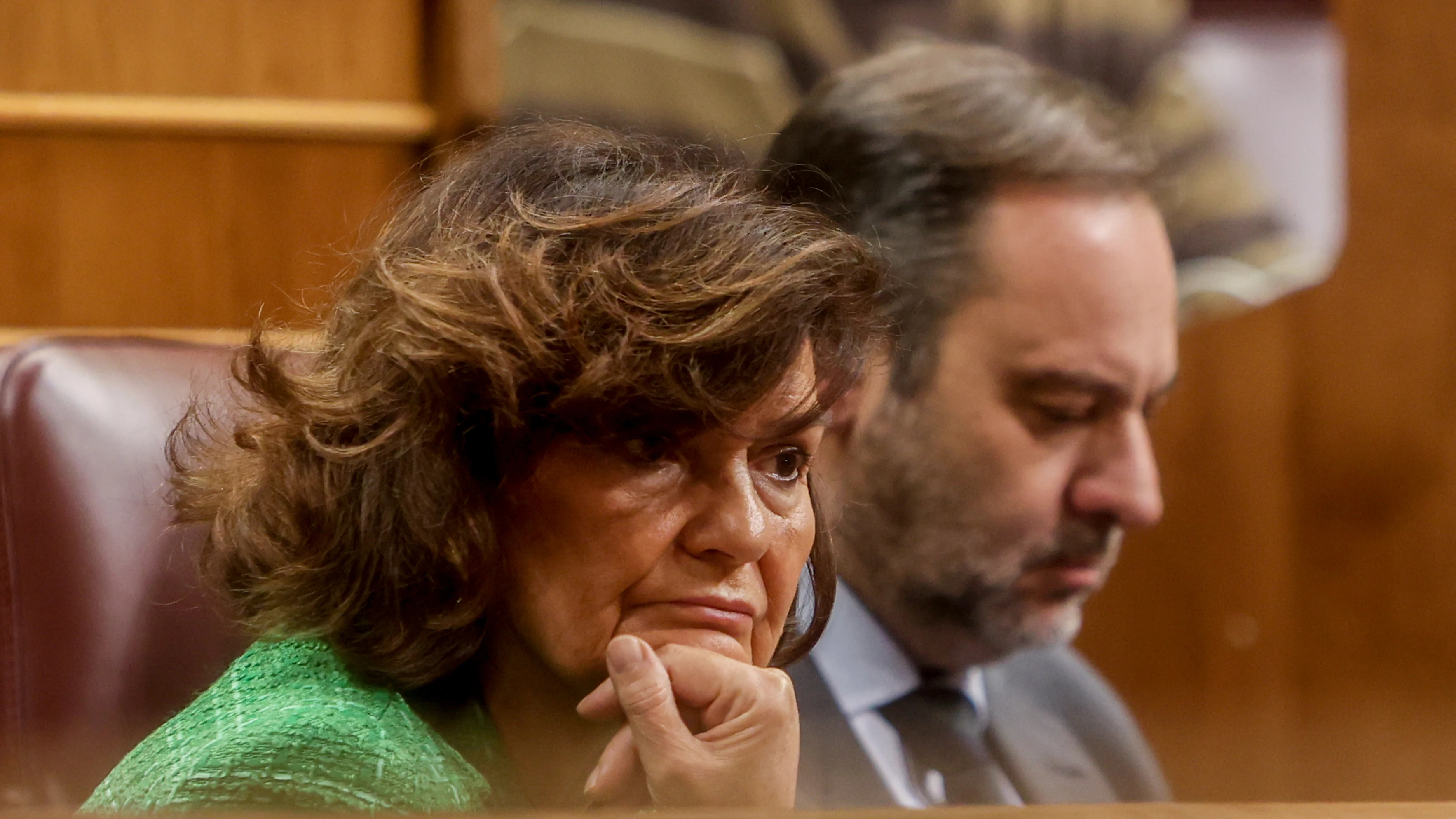 La presidenta de la Comisión de Igualdad en el Congreso de los Diputados y exvicepresidenta del Gobierno, Carmen Calvo.