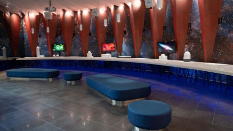 Interior del Centro de Visitantes del Roque de los Muchachos