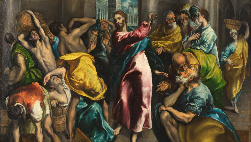 Cristo expulsa a los mercaderes del templo