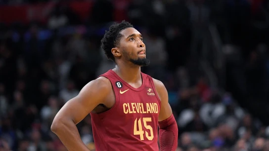 Donovan Mitchell, con los Cavs Donovan Mitchell, con los Cavs