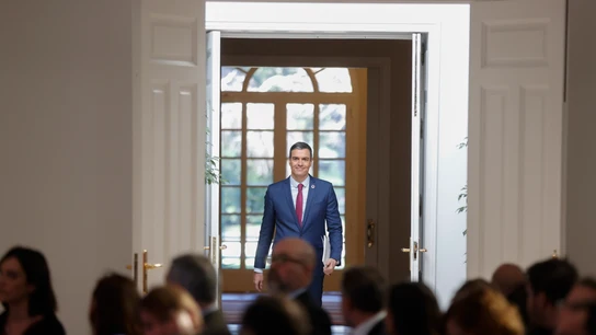 El presidente del Gobierno, Pedro Sánchez, en el Palacio de la Moncloa El presidente del Gobierno, Pedro Sánchez, en el Palacio de la Moncloa