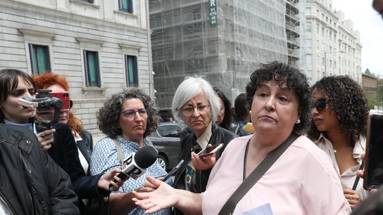 María Salmerón atiende a los medios de comunicación, en una imagen de archivo María Salmerón atiende a los medios de comunicación