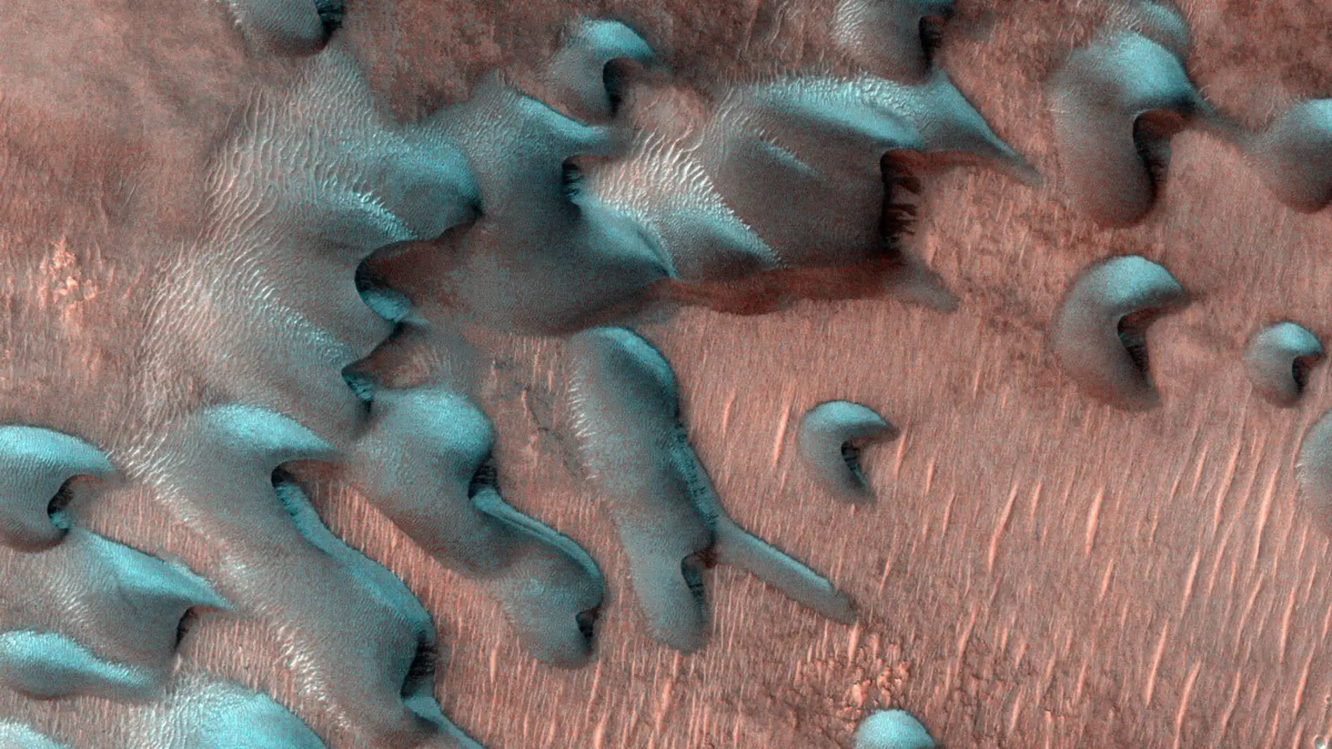 Dunas heladas en Marte