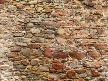 Muro de piedra medieval Muro de piedra medieval