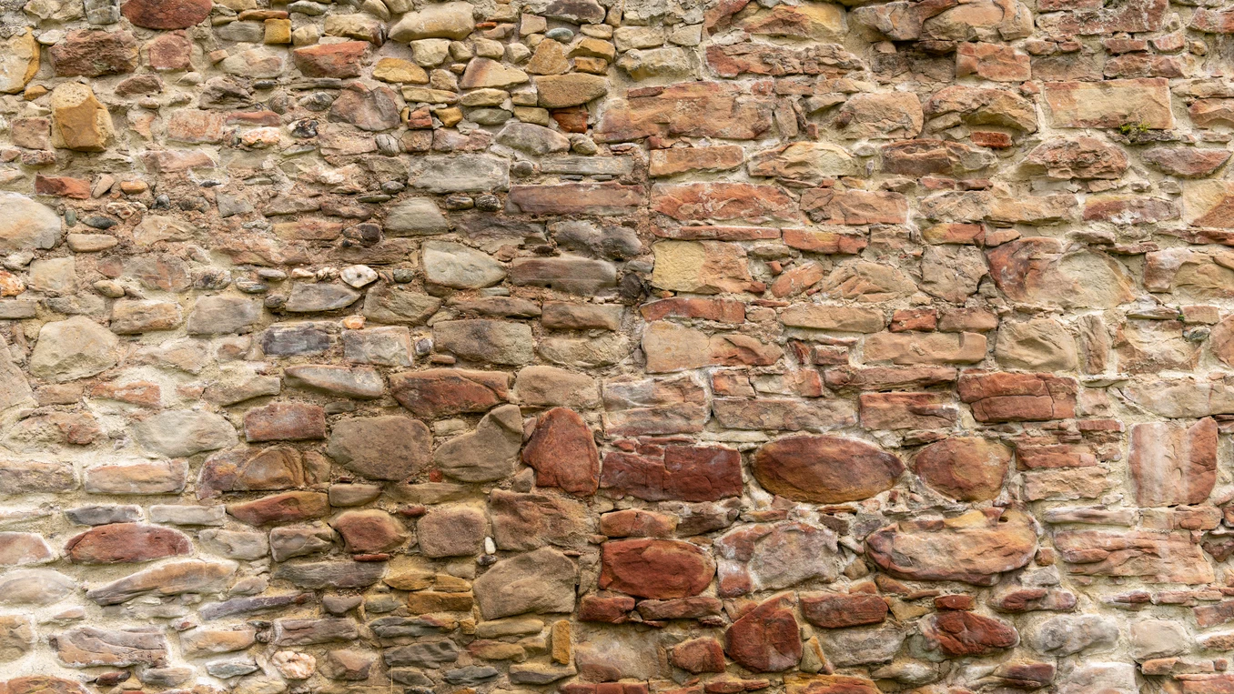 Muro de piedra medieval Muro de piedra medieval