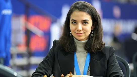 Sara Khadem, ajedrecista iraní, compite sin hiyab en el Mundial de Kazajistán Sara Khadem, ajedrecista iraní, compite sin hiyab en el Mundial de Kazajistán