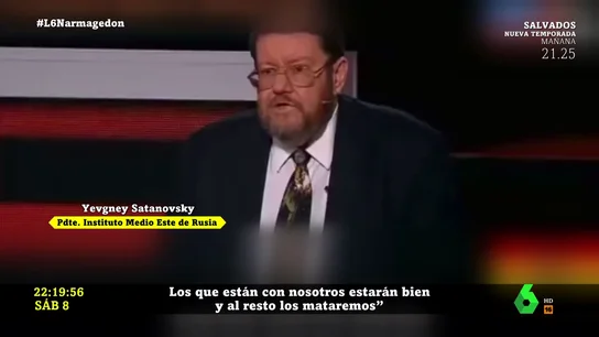 "Los que estén con nosotros estarán bien, y al resto los mataremos": los alarmantes cánticos de un economista ruso "Los que estén con nosotros estarán bien, y al resto los mataremos": los alarmantes cánticos de un economista ruso