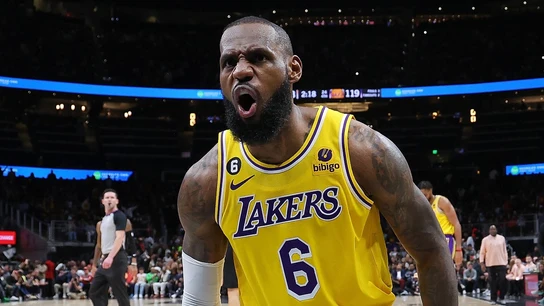 LeBron James, con los Lakers LeBron James, con los Lakers